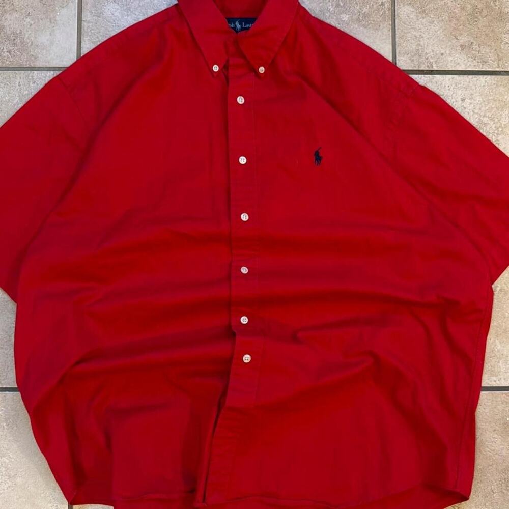 Ralph Lauren Blake Short Sleeve Button Up Shirt - Size XL